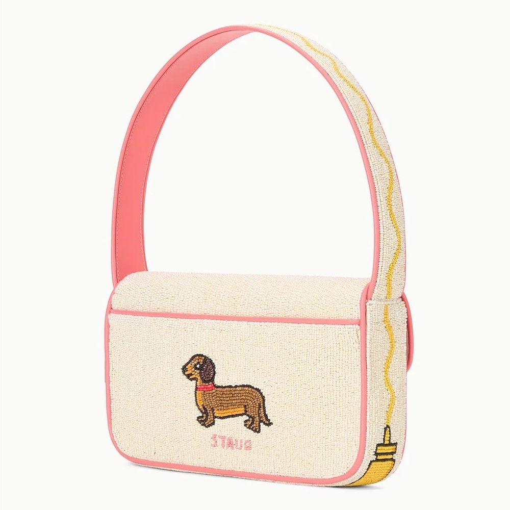 STAUD BEADED TOMMY BAG VIRAL DOG DAYS HOT DOG - Picture 7 of 13